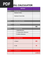 Rosas Payroll Calculator