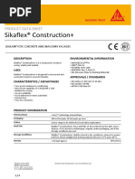 Sikaflex® Construction+: Product Data Sheet