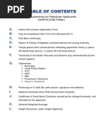 A. B. C. D. E. F. G.: Requirements For Patrolman Applicants (NAPOLCOM Folder)