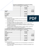 Illustration: Formation of Partnership Valuation of Capital A B