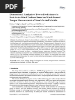 Dimensional Analysis of Power Prediction of A Real-Scale Wind Turbine Based On Wind-Tunnel Torque Measurement of Small-Scaled Models