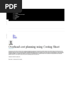 Costing Sheet Calcul