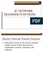 Electric Network Transfer Functions