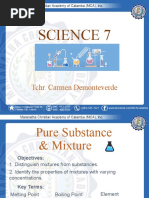 Science 7: Tchr. Carmen Demonteverde