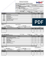 Senior High School Student Permanent Record: Republic of The Philippines Department of Education