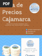 Lista de Precios Cajamarca 