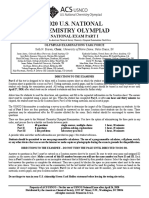 2020 U.S. NATIONAL Chemistry Olympiad: National Exam Part I