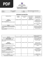 Individual Learning Plan: Cabuloan National High School