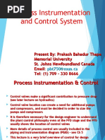 Process Instrumentation and Control System