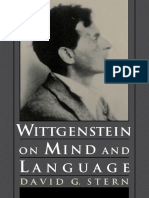 Stern - Wittgenstein On Mind and Language