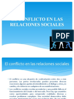 El Conflicto en Las Relaciones Sociales