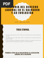 Evoluacion Del Derecho Laboral en El Salvador.