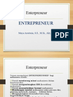 Profil Entrepreneur Dan Intrapreneur