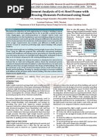 The Finite Element Analysis of G 6 Steel Frame With and Without Bracing Elements Performed Using Staad