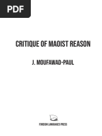 (New Roads #5) J. Moufawad-Paul - Critique of Maoist Reason-Foreign Languages Press (2020) PDF