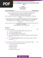 ICSE Class 10 Biology Previous Year Question Paper 2017 PDF