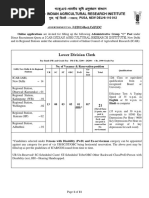 Hkk-D'-V-Ia&Hkkjrh D'F"K Vuqla/Kku Lalfkku: Lower Division Clerk