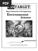 Environmental Science Notes For CSS Aspirants