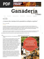 Ganaderia Caprina Ecologica