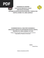 Trabajo Especial de Grado Que Se Presenta para Optar Al Título de Especialista en Pediatría y Puericultura