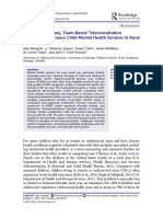 A Multidisciplinary, Team-Based Teleconsultation Approach To Enhance Child Mental Health Services in Rural Pediatrics