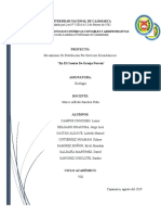 Mecanismos de Retribución Por Servicios Ecosistémicos en El Caserio de Granja Porcón