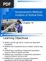 Nonparametric Methods: Analysis of Ordinal Data