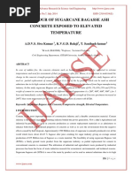 42 Behaviour of Sugarcane Bagasse Ash Concrete Exposed To Elevated Temperature