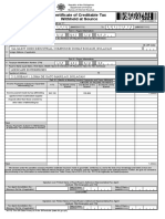 Certificate of Creditable Tax Withheld at Source