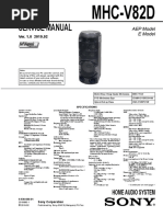 Service Manual: Home Audio System