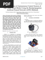 Implementation of Autonomous Control System of The Chain Wheel Robot Using The Backpropagation Artificial Neural Network (ANN) Methods