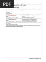 Exploded Views and Parts List: (Material Code Standards)