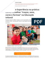 Campos de Experiência Na Prática Como Trabalhar "Traços, Sons, Cores e Formas" Na Educação Infantil