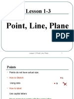 Lesson 1-3: Point, Line, Plane