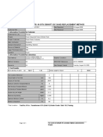 Test Certificate-In Situ Density by Sand Replacement Method