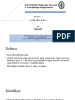 Ileus Obstruktif Letak Tinggi Neonatus 