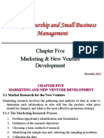 Chapter Five Marketing & New Venture Development