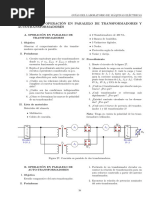 PR Actica 12. Operaci On en Paralelo de Transformadores Y Autotransformadores