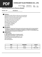 IRM-8601 Receptor Infrarrojo Datasheet PDF