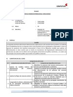 2020 - Módulo I - Semana II - Fundamentos Del Comercio Internacional - Economía Internacional - Silabo