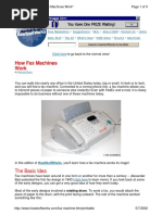 How Fax Machines Work: The Basic Idea