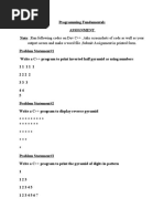 Output Screen and Make A Word File, Submit Assignment in Printed Form