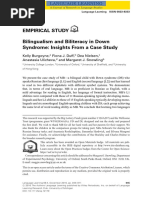 Empirical Study Bilingualism and Biliteracy in Down Syndrome: Insights From A Case Study