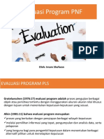 Konsep Evaluasi Progam PNF