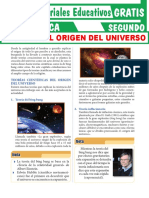 Teorías Del Origen Del Universo para Segundo Grado de Secundaria