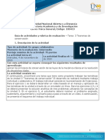 Guía de Actividades y Rúbrica de Evaluación - Unidad 3 - Tarea 3 - Teoremas de Conservación