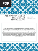 Aplicación de Los Materiales Magneticos