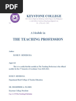 The Teaching Profession