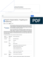 PepsiCo Segmentation, Targeting and Positioning - Research-Methodology