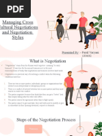 Managing Cross Cultural Negotiations and Negotiation Styles: Presented By:-Parul Varyani 133032